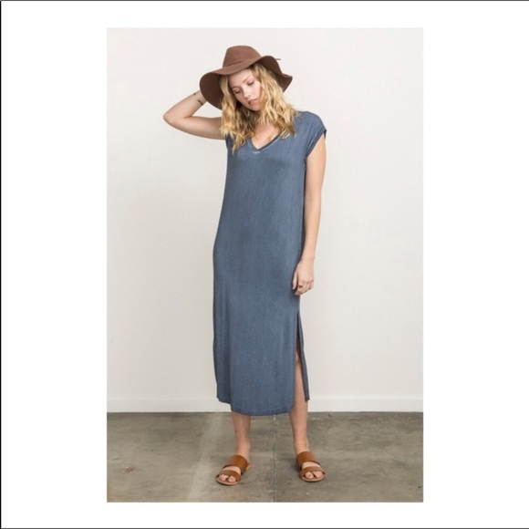 Mystree Casual Maxi Dress in Denim blue - Picture 2 of 8